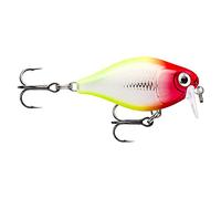 Rapala, Leurre de Pêche X-Light Crank Shallow Runner, Taille : 3,5 cm/4 g, Leurre Eau Douce Flottant, Profondeur de Nage : 0,9-1,2 m, Matériel de Pêche Plastique, Clown CLN
