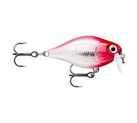 Rapala, Leurre de Pêche X-Light Crank Shallow Runner, Taille : 3,5 cm/4 g, Leurre Eau Douce Flottant, Profondeur de Nage : 0,9-1,2 m, Matériel Plastique, Couleur Pink Clown PCL