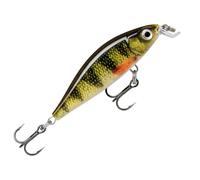 Rapala, Leurre de Pêche X-Light Minnow, Taille : 5 cm/4 g, Leurre Eau Douce Coulant, Profondeur de Nage : 0,6-0,9 m, Matériel de Pêche en Plastique, Live Perch PEL, Pearl White