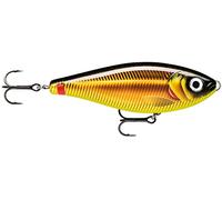 Rapala - Leurre de Pêche X-Rap Haku - Construction ABS - Leurre Pêche d'eau Douce Coulant Lentement - Profondeur de Nage Variable - Taille 14cm / 74g - Fabriqué en Estonie - Golden Smelt
