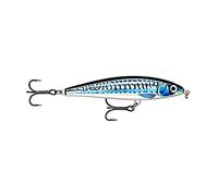 Rapala - Leurre de Pêche X-Rap Magnum Prey - Matériel de Pêche en Mer pour Poissons et Carnassiers - Profondeur de Nage 0.3 - 0.6 m - Taille 10 cm / 41 g - Fabriqué en Estonie -Hd Silver Blue Mackerel