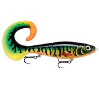 Rapala - Leurre de Pêche X-Rap Otus - Matériel de Pêche avec Corps ABS et Queue Souple PVC - Leurre Pêche d'eau Douce - Profondeur de Nage 0,5 à 1m - 17cm / 40g - Fabriqué en Estonie - Hot Tiger Pike