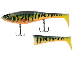 Rapala - Leurre de Pêche X-Rap Peto - Matériel de Pêche avec Queue Souple - Leurre Pêche d'Eau Douce - Profondeur de Nage 0.5 - 1 m - Taille 14 cm / 39 g - Fabriqué en Estonie - Hot Tiger Pike