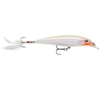 Rapala, Leurre de Pêche X-Rap, Taille : 8 cm/7 g, Leurre Eau Douce et Mer Flottant, Profondeur de Nage : 0,9-1,5 m, Matériel de Pêche en Plastique, Glow Ghost gLgH