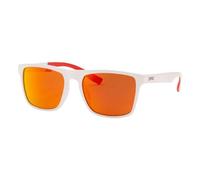 Rapala, Lunettes de Soleil Urban Polarisantes Modernes UVg-301C, Verres Rouges Miroir, Armature Blanc Mate, Matériel de Pêche, Protection UV, Confort Optimal