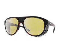 Rapala, Lunettes Polarisantes 100% Anti UVA-UVB Precision Soca, Armature Havana Foncée, Verres Jaunes Anti-Reflet Miroir Argent, Fabriquées à la Main en Italie