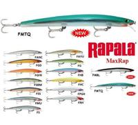 Rapala Leurre de Pêche MaxRap-Matériel Corps Aérodynamique Mer-Profondeur de Nage 0,3 à 0,9m-15cm / 23g-Fabriqué en Estonie-Live Baby Sea Bass Adulte Unisexe, 15 cm / 23 g