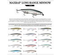 Rapala Max Rap MXLM Long Range Minnow 12 cm Leurres Spinning Esche Achigans