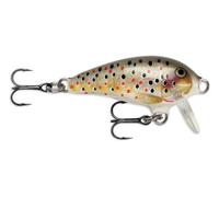 Rapala - Leurre de Pêche Mini Fat Rap - Matériel de Pêche Corps Compact en Balsa - Leurre Pêche d'eau Douce - Profondeur de Nage 0,9 à 1,8m - 3cm / 4g - Fabriqué en Estonie - Brown Trout