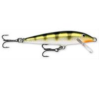 Rapala Original Floater 18 Leurre de pêche Perche, 17,8 cm, Jaune