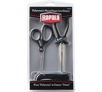 Rapala - Kit pêche Pince multifonction 16 cm & Ciseaux Super Line spécial tresse - Noir/Gris