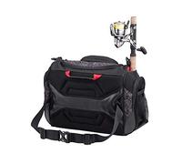 Rapala - Sac de Pêche Urban Messenger Bag - Sac Pêche de 20 L - Plusieurs Poches et Accroches - 2 Porte-Cannes - Dos Ventilé - Sangle de Ceinture et Bandoulière Ajustables - Camouflage Noir