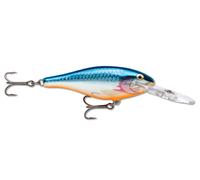 Rapala - Leurre de Pêche Shad Rap - Leurre Pêche Construction Balsa - Matériel de Pêche d'eau Douce - Prof de Nage 2.4-4.5m - Taille 9cm / 15g - Fabriqué en Estonie - Silver Blue