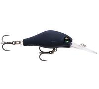 Rapala - Leurre de Pêche Shadow Rap Fat Jack - Construction Plastique - Leurre Pêche d'Eau Douce Flottant - Profondeur de Nage 3m - Taille 4cm / 4g - Fabriqué en Estonie - Matte Black UV