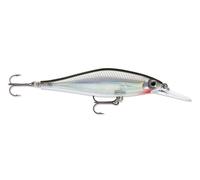 Rapala - Leurre de Pêche Shadow Rap Shad Deep - Matériel de Pêche en Balsa - Leurre Pêche en Eau Douce - Fabriqué en Estonie - Prof de Nage 1.5 - 1.8 m - Taille 9 cm / 12 g - Silver