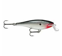 Rapala Leurre de pêche Super Shad Rap – eau douce – Corps en balsa – 14 cm/45 g – 1,5–2,7 m – Chrome
