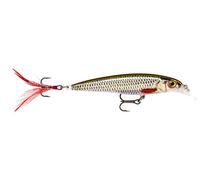 Rapala - Leurre de Pêche X-Rap - Matériel de Pêche d'Eau Douce - Leurre Pêche avec Profil 3D, Teaser Plumes et Brill - Profondeur de Nage 0.9-1.5m - 6cm / 4g - Fabriqué en Estonie - Live Roach