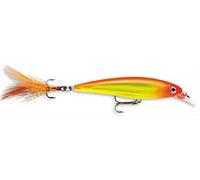 Rapala - Leurre de Pêche X-Rap - Matériel de Pêche d'Eau Douce - Leurre Pêche avec Profil 3D, Teaser Plumes et Brill - Profondeur de Nage 0.9-1.5m - 8cm / 7g - Fabriqué en Estonie - Hot Head
