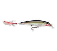 Rapala - Leurre de Pêche X-Rap - Matériel de Pêche d'Eau Douce - Leurre Pêche avec Profil 3D, Teaser Plumes et Brill - Profondeur de Nage 1.2-1.8m - 10cm / 13g - Fabriqué en Estonie - Silver