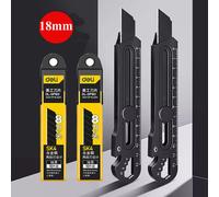 Rapduty-Couteau Utilitaire En Acier Inoxydable,Coupe-Boîte Multifonction,Ouvre-Bouteille,18 Ouvre-Bouteille,Règle À Vis,Entrepôt,Tout Usage,6 En 1 - Type 2blk Knife 20blades