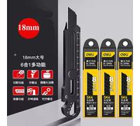 Rapduty-Couteau Utilitaire En Acier Inoxydable,Coupe-Boîte Multifonction,Ouvre-Bouteille,18 Ouvre-Bouteille,Règle À Vis,Entrepôt,Tout Usage,6 En 1 - Type 1blk Knife 30blade