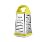 Râpe à 4 côtés - Râpe à caisse, râpe à quatre côtés, nourriture de cuisine portable en acier inoxydable à 4 côtés avec boîte de rangement | Hachoir à légumes de cuisine pour fromage, zanah