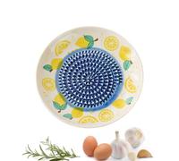 Râpe À Ail En Céramique - 4.9×4.9×0.7 In Assiette Ronde En Céramique
