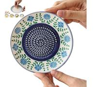 Râpe à ail en céramique, bol rétro multifonction, hachoir à gingembre et ail, outil de broyage manuel pour légumes, fruits et épices, outil essentiel de cuisine