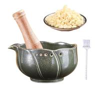 Râpe à ail manuelle, bol de cuisine de 15,2 cm avec fonction durable, râpe à gingembre robuste, accessoire de cuisine avec design antidérapant, outil d'ustensiles pour cuisiniers à domicile