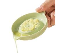 Râpe À Ail, Râpe À Ail En Céramique, Fait À La Main, Préparation De Cuisine À Domicile, for Broyer Les Carottes, Le Gingembre, Le Curcuma, Passe Au Lave-vaisselle(Green,S)