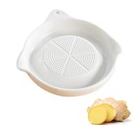 Râpe À Ail, Râpe À Ail En Céramique, Fait À La Main, Préparation De Cuisine À Domicile, for Broyer Les Carottes, Le Gingembre, Le Curcuma, Passe Au Lave-vaisselle(White,L)