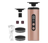 Râpe à callosités électrique rechargeable - Râpe à talons fissurés - Pour pédicure avec 9 réglages de vitesse pour traitement spa et préparation à la saison des sandales