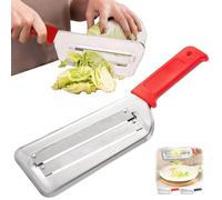Râpe À Chou, Couteau À Râper En Acier Inoxydable, Râpe À Double Lame Avec Poignée Antidérapante, Coupe-Légumes Multifonctionnel Pour Carottes Pommes De Terre Et Choux