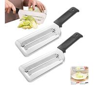 Râpe À Chou, Lot de 2 Couteau À Râper En Acier Inoxydable, Râpe À Double Lame Avec Poignée Antidérapante, Coupe-Légumes Multifonctionnel Pour Carottes Pommes De Terre Et Choux