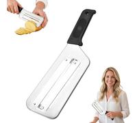 Râpe à chou pour Coleslaw - Râpe et coupe-chou amélioré en acier inoxydable - Mandoline à légumes multifonction à double lame pour Coleslaw, choucroute, salades et woks (Black)