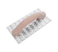 Râpe à Dents pour Cloisons Sèches en Acier au Carbone, Manche Bois | Structure Multi-dents 8mm, Plaque Rainurée, pour Béton et Enduit de Lissage, Usage Maison