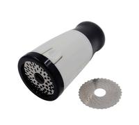 Râpe à fromage à main, 17 x 6 x 7,3 cm, râpe rotative en acier inoxydable 420 pour mozzarella, antidérapante et facile à nettoyer, parfaite pour les pizzas nocturnes, les pâtes, la garniture de salade