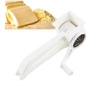 Râpe à fromage à manivelle - Cutter rotatif tranchant, baril en métal durable, prise en main confortable, robot culinaire manuel | Outil parfait pour râper les fruits, les légumes et les pommes de