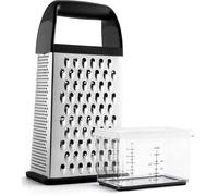 Râpe à Fromage avec Boîtier de Rangement, Acier Inoxydable Lavable au Lave-vaisselle, Cadeau pour Cuisiniers