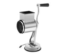 Râpe à fromage avec manivelle, râpe à tambour, mandoline à légumes en acier inoxydable, moulin à noix manuel, avec 5 lames de tambour amovibles, pour concombres, fromage, noix, carottes, etc