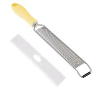 Râpe à fromage avec poignée, râpe à citron en métal - Râpe plate en métal avec long manche - Râpe manuelle en acier inoxydable pour ail, noix de muscade et