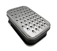 Râpe à fromage avec récipient alimentaire 2 en 1, hachoir à fruits et légumes en acier inoxydable, boîte rectangulaire et râpe à fromage