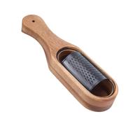 Râpe à fromage avec récipient ergonomique en acier inoxydable pour parmesan, chocolat, citron, outil de cuisine 14 x 5,8 x 27,5 cm - avec poignée