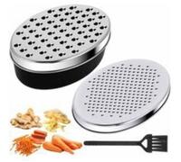 Râpe à fromage avec récipient, râpe à légumes en acier inoxydable avec boîtes hermétiques, râpe à citron pour fromage Cheddar, gin