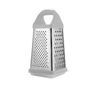 Râpe à fromage Box - Râpe à fromage, base antidérapante, nourriture de cuisine portable en acier inoxydable à 4 côtés avec boîte de rangement, hachoir à légumes de cuisine pour fromage, zanahor