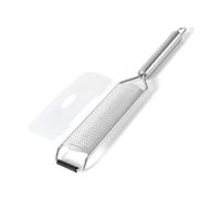 Râpe à fromage de cuisine en acier inoxydable avec poignée en tube, rabot de citron, gingembre, ail et manche en tube en acier inoxydable