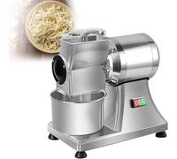 Râpe à fromage électrique - 40 kg/heure - Déchiqueteuse pour fromage, beurre, son de pain avec seau en acier inoxydable - Outil de cuisine haute efficacité pour la préparation rapide des aliments