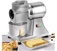 Râpe à fromage électrique 550 W en acier inoxydable avec récipient, capacité efficace de 40 kg/h pour la maison et la cuisine