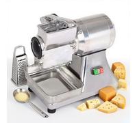 Râpe à fromage électrique, 550 W en acier inoxydable robuste pour beurre, fromage et légumes durs