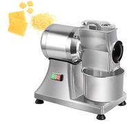 Râpe à fromage électrique 550 W en acier inoxydable robuste pour fromage, beurre, pain et son